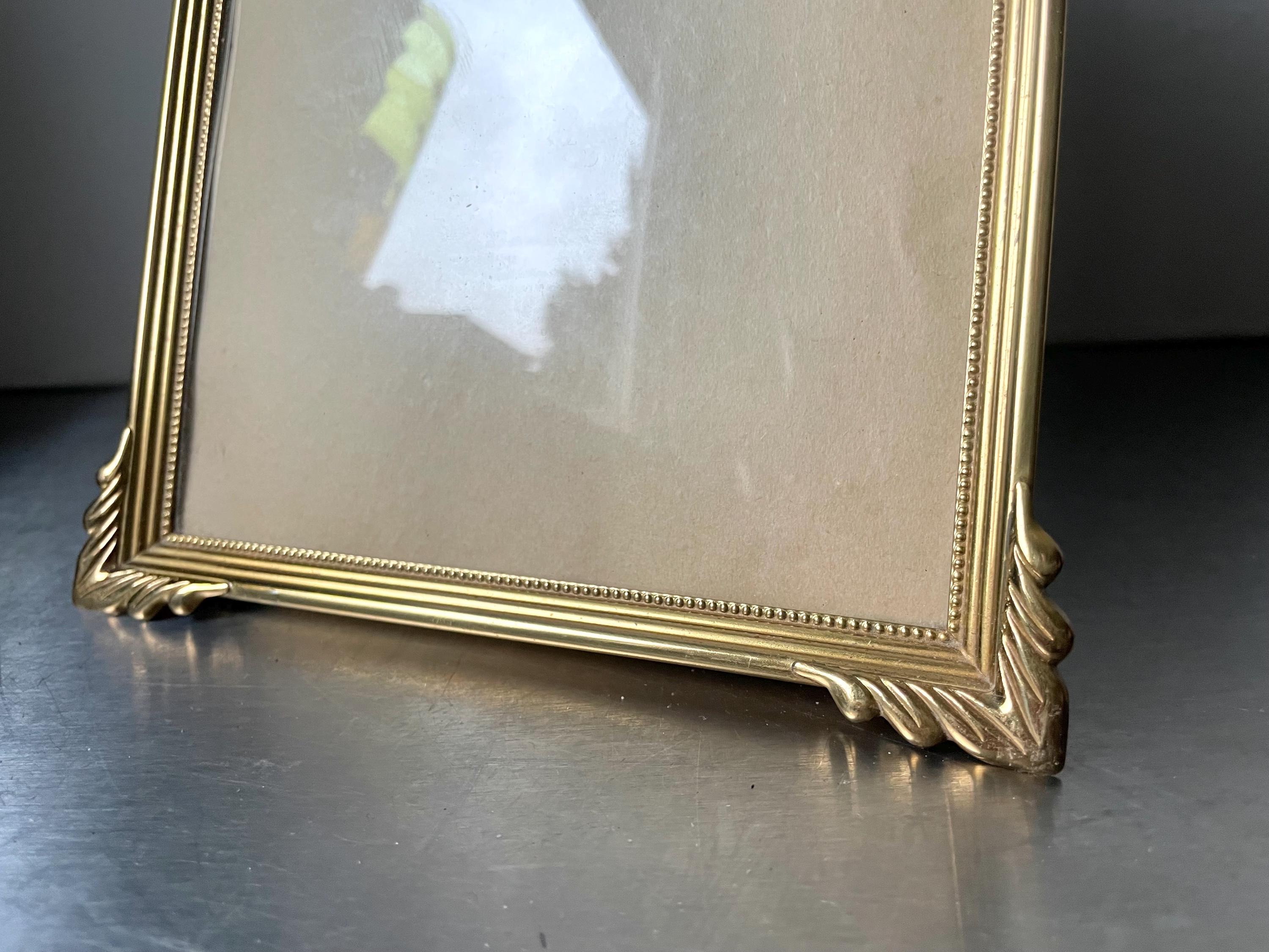 Pair of ART Decometal Frame Brass 19 Cm X 14.5 Cm CONVEX Glass - Etsy