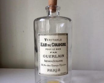 GUERLAIN  Antique bottle large  RARE Eau de Cologne