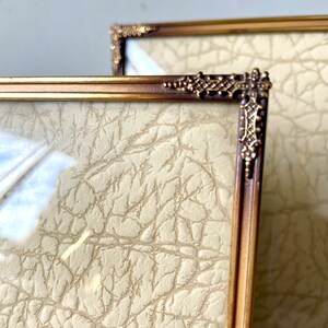 Pair of Vintage Gold colored Metal Picture Frames