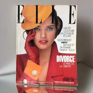 ELLE Paris  1989 ( March 6 ) magazine Vintage