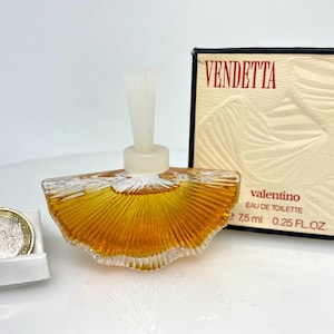 VENDETTA by Valentino ( 1991 ) Eau de Toilette 7.5  ml Discontinued MINIATURE (0.25 Fl.oz)