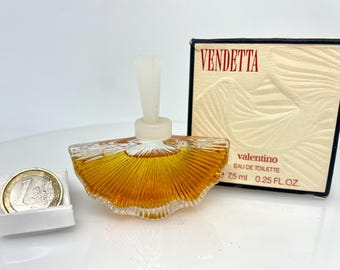 VENDETTA by Valentino ( 1991 ) Eau de Toilette 7.5  ml Discontinued MINIATURE (0.25 Fl.oz)