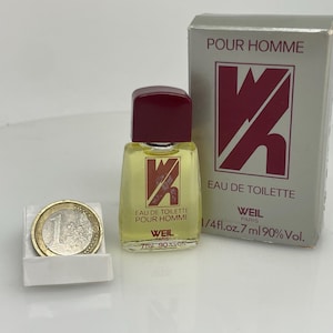 WEIL Pour Homme  by Weil ( 1980 )   vintage  Eau de. Toilette 5 ml Miniature
