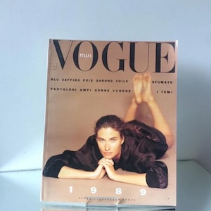 VOGUE Italia 1989 June magazine Vintage