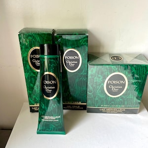 vintage POISON (1985) Perfumed Body Lotion or Perfumed Bath Gel
