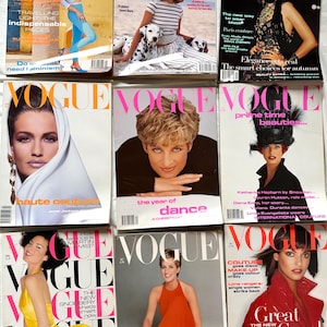 UK VOGUE Zeitschriften Vintage British Vogue 1990