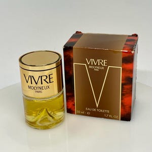 VIVRE by Molyneux 1971 Discontinued Vintage 50 Ml Eau De Toilette