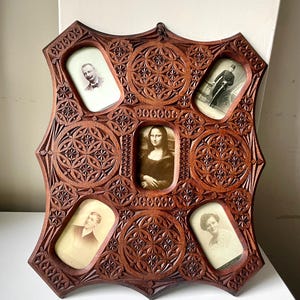 Antique Large Hand carved Chiseled Frame 39 cm x 34 cm