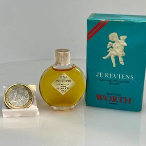 Eau de toilette vintage JE REVIENS By Worth MINIATURE 7,5 ml (1/4 oz liq.)