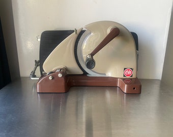 Deens design Midcentury vintage voedsel- en broodsnijmachine