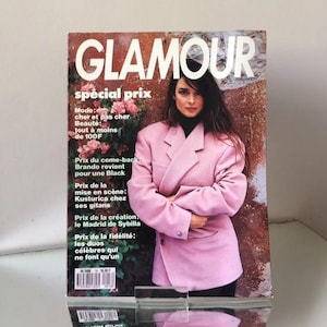 GLAMOUR Paris  1989 November magazine Vintage French issue