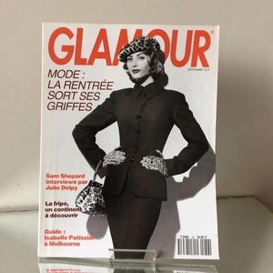 GLAMOUR Paris  1991 September magazine Vintage French Issue