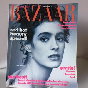 US HARPER’S Bazaar 1989 April magazine Vintage