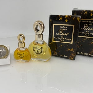 FIRST by Van Cleef & Arpels (1976) vintage PARFUM and edt MINIATURES