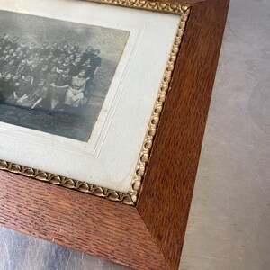 Antique Wooden Oak  Frame gilded  border  31 cm x 24 cm