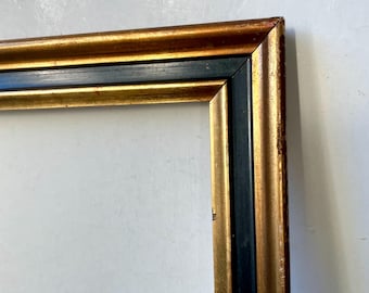Antique Black & Gold Wooden Frame 49 cm x 42.5 cm