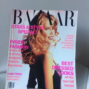 US HARPER’S Bazaar 1991 October magazine Vintage