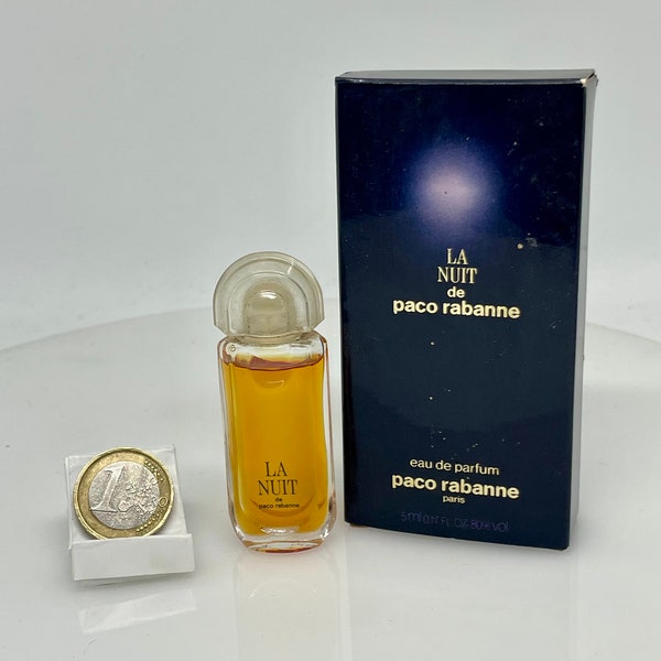 LA NUIT 1986by Paco Rabanne Eau de Parfum Vintage MINIATURE