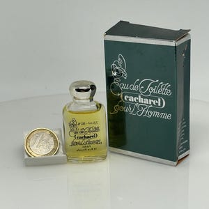 CACHAREL Pour L&#39;Homme  ( 1981 ) Vintage MINIATURE 7.5 ml (1/4 Fl.oz)