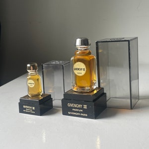 GIVENCHY  III (1970) 4 ml   (0.13 Fl.oz) or 15 ml  (1/2 Fl.oz) Vintage Pure PARFUM extrait