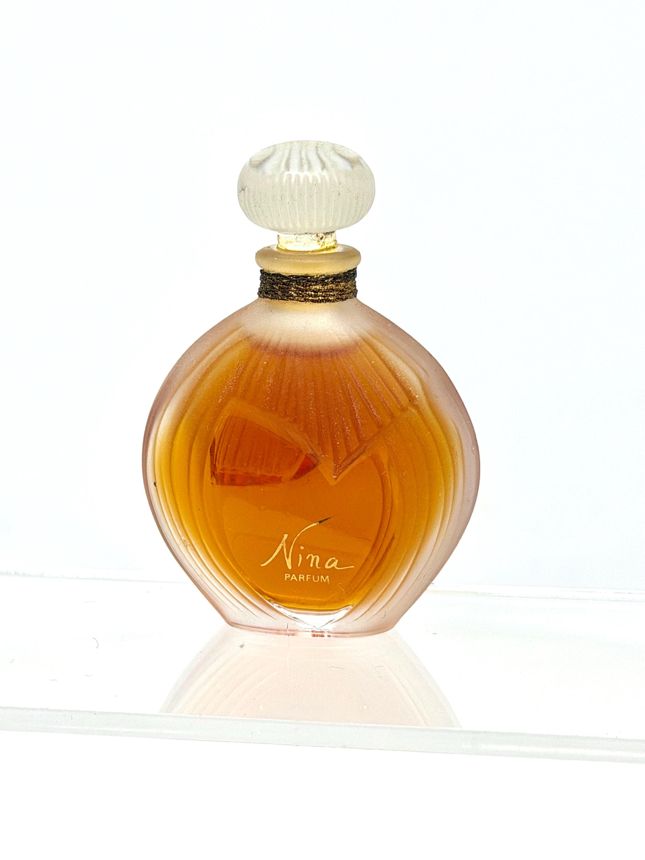 Nina By Nina Ricci | 1987 Vintage 7.5 Ml | 1/4 Oz Parfum Extrait Lalique Bottle