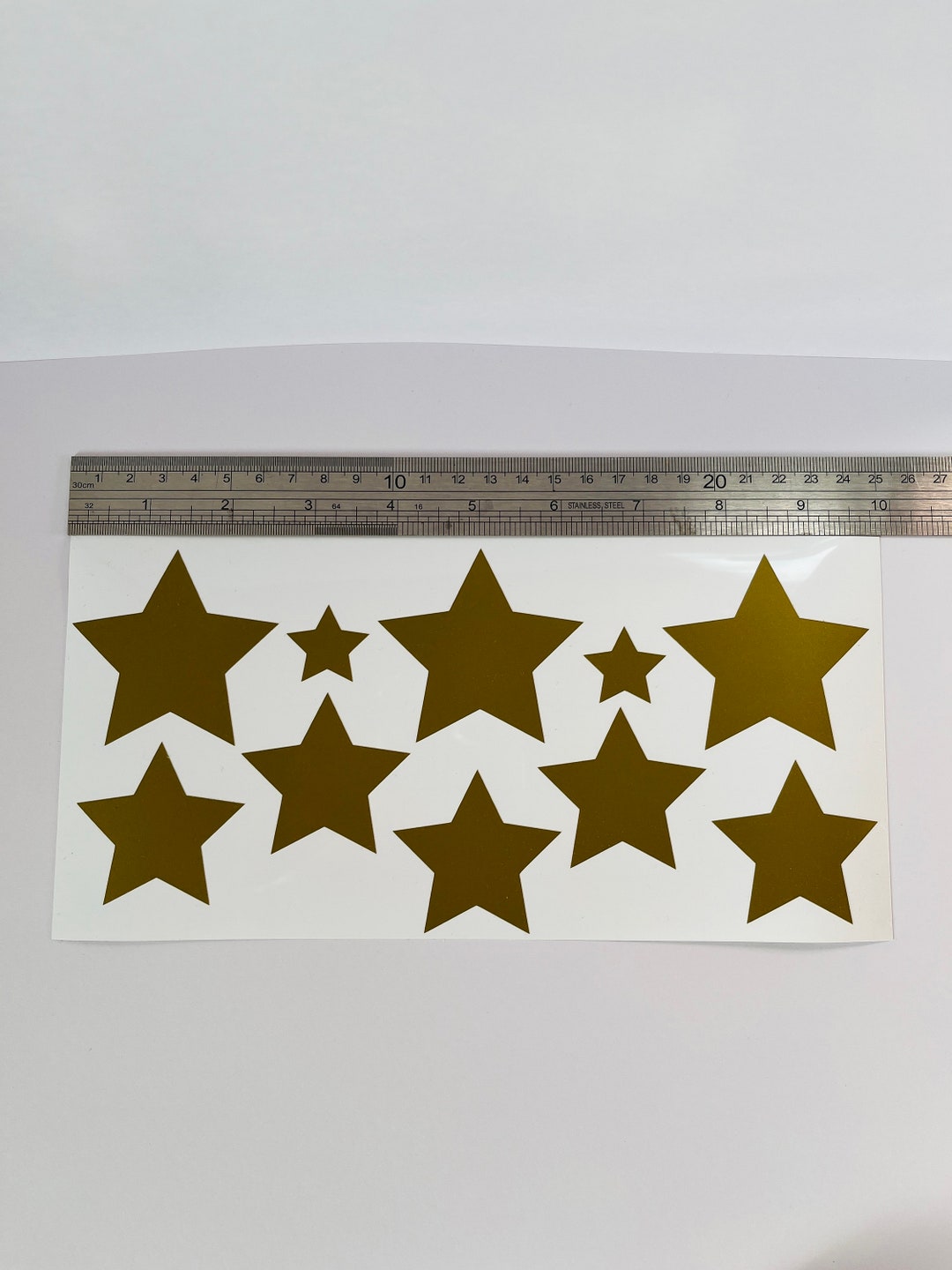 10 X Vinyl Star Stickers Bottles, Notebooks, Arts and Crafts Etsy