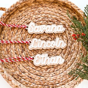 Stocking Name Tag, Wood Stocking Tags, Stocking Stuffer, Christmas Ornament, Personalized Stockings, Christmas decor, Stockings