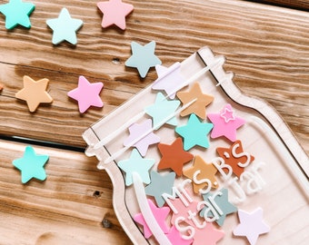 Reward Jar with Tokens, Personalized Star Jar, Mason Reward for Kids, Classroom Reward Jar, Star Tokens, Chore Chart, Gifts for Kids