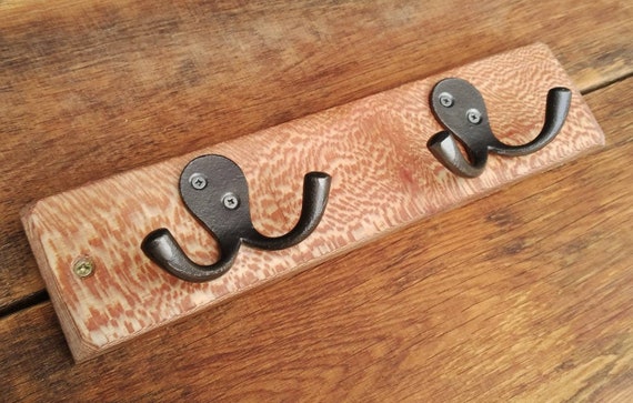 Handmade Coat Hanger Cast Iron & Hardwood Made in UK Coat Hooks Clothing  Hooks Wood Wooden Hangers Hook 