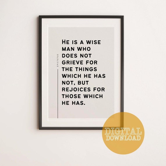 Prints Wall Art Gratitude Quote Printable Wall Décor Wise Quote ...