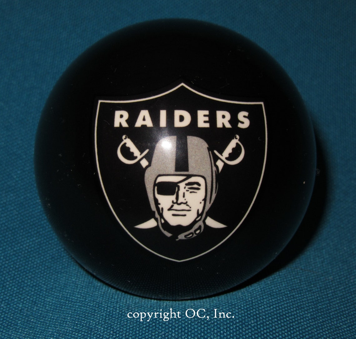 Officially Licensed NFL Las Vegas Raiders Black Billiard Pool Etsy