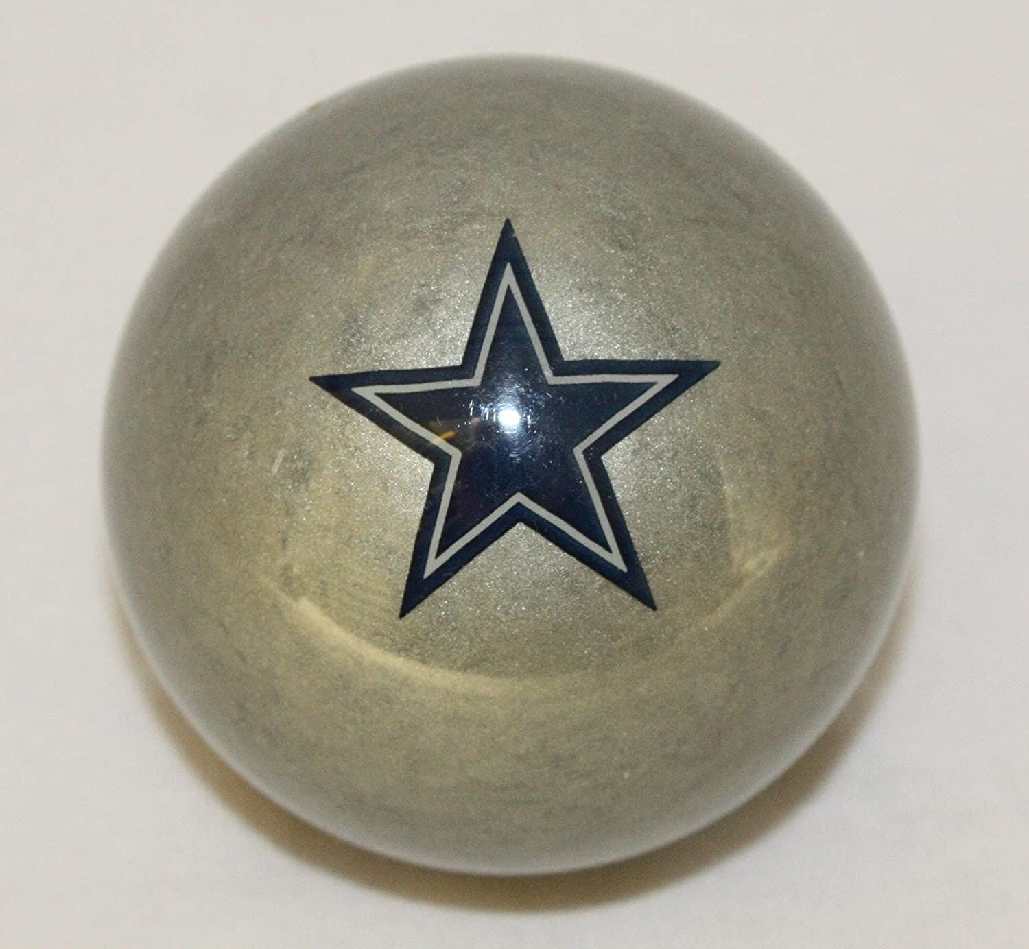 Officially Licensed NFL Dallas Cowboys Silver Billiard Pool Cue Ball