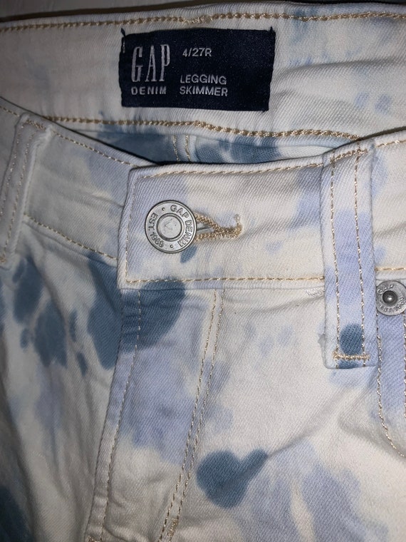 Tie Dye Blue and White Gap Jeans - Etsy