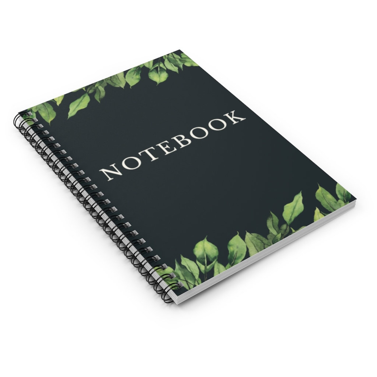 Green Spiral Notebook Ruled Line Etsy