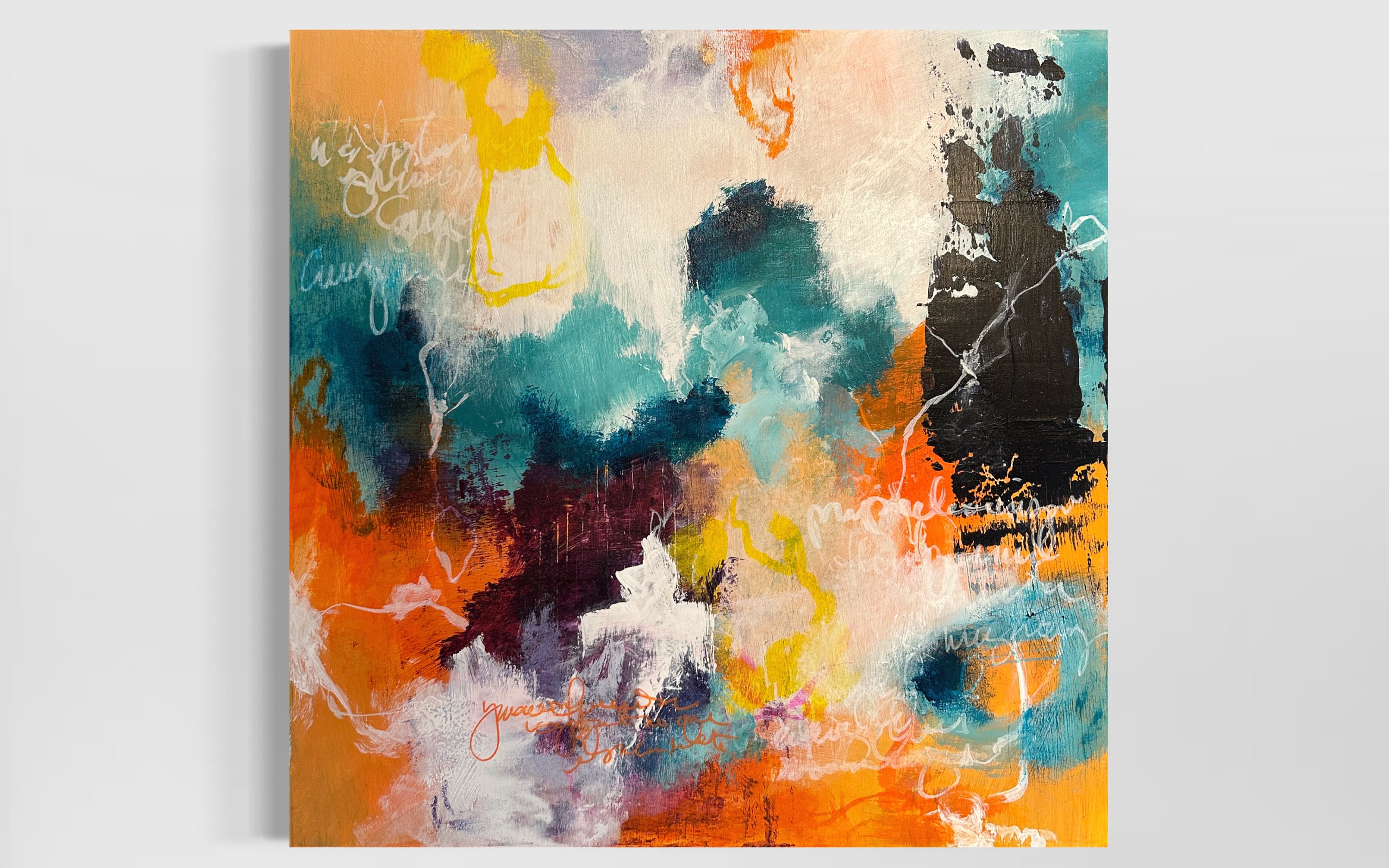 Acrylic painting on wood panel deals