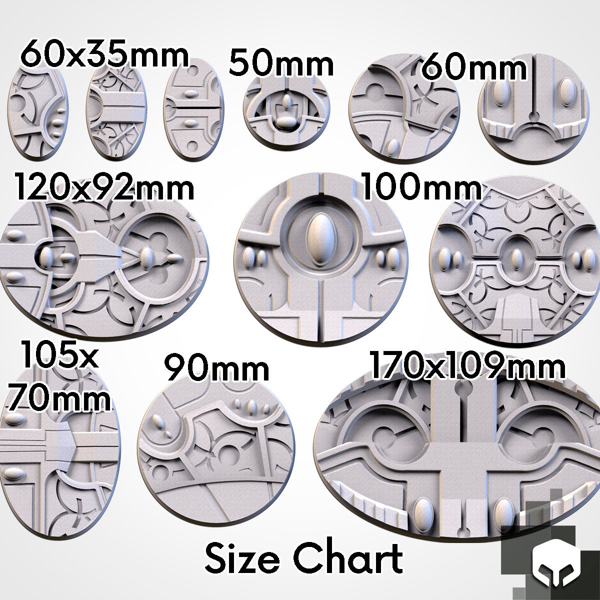 Scenografia Miniature Gaming Necron Scenic Basi Set Warhammer 40,000 ...