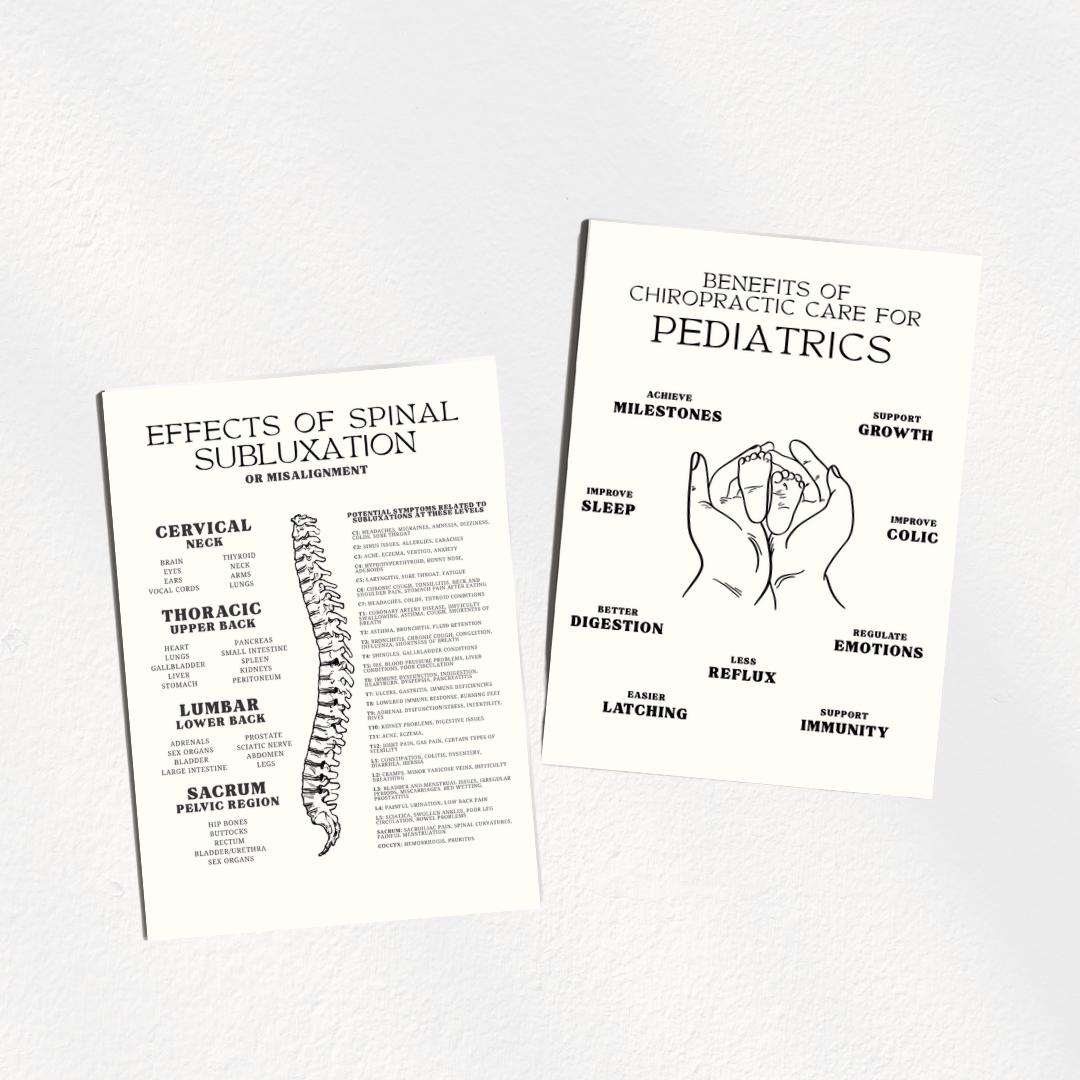 Meric Hart Chiropractic Meric Chart and Pediatric Care Bundle — Poster or Handout ...