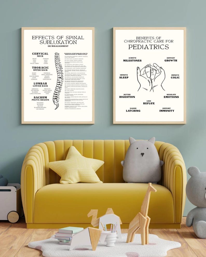 Meric Hart Chiropractic Meric Chart / Spinal Nerve Artwork / Poster - Etsy