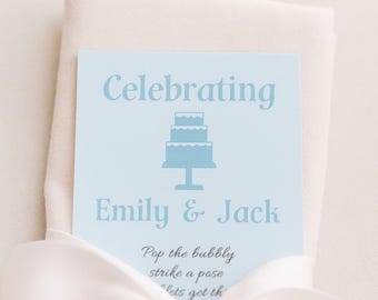 Wedding Cake QR Code Card – 2 x 3.5 Editable Digital Download