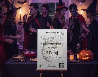 Halloween Party Pack | Spooky Welcome Sign, Poster & Card Set