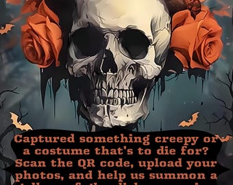 Halloween Poster Pack – Editable Corjl Templates | Halloween Party Decorations | Skeleton Skull & Pumpkins | Instant Download
