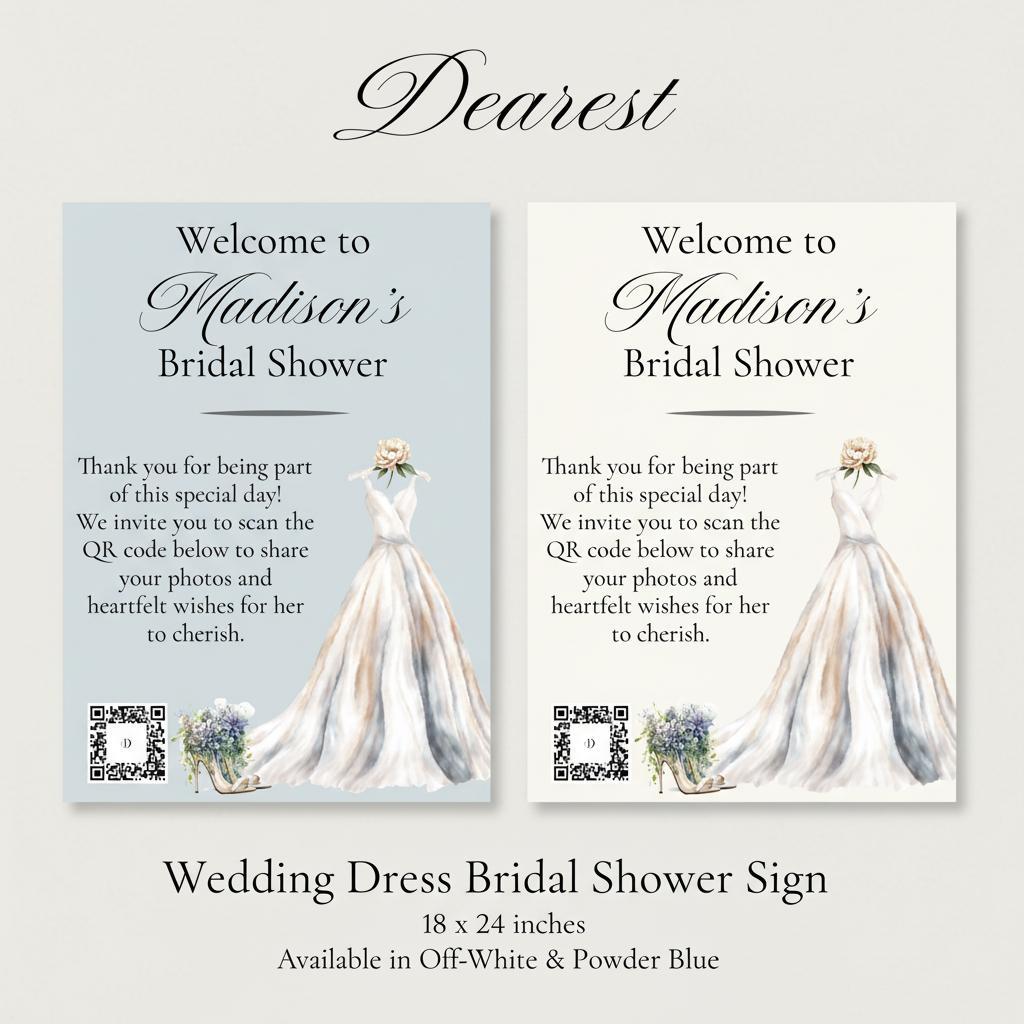 dress code for bridal shower invitation wording Wedding Dress Bridal Shower Invitation