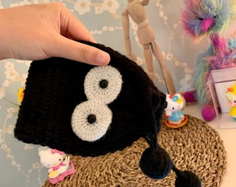 Susuwatari/Totoro Dust Bunny Crochet Wallet - Handmade Cute Coin Purse & Card Holder - Kawaii Anime-Inspired Accessory