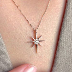 Sterling Silver North Star Necklace – Celestial Guidance Jewelry