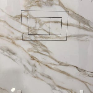 Pulsante di scarico piastrellato stampato in 3D – Compatibile con Geberit Sigma, Delta, TECE – Aggiornamento del bagno moderno