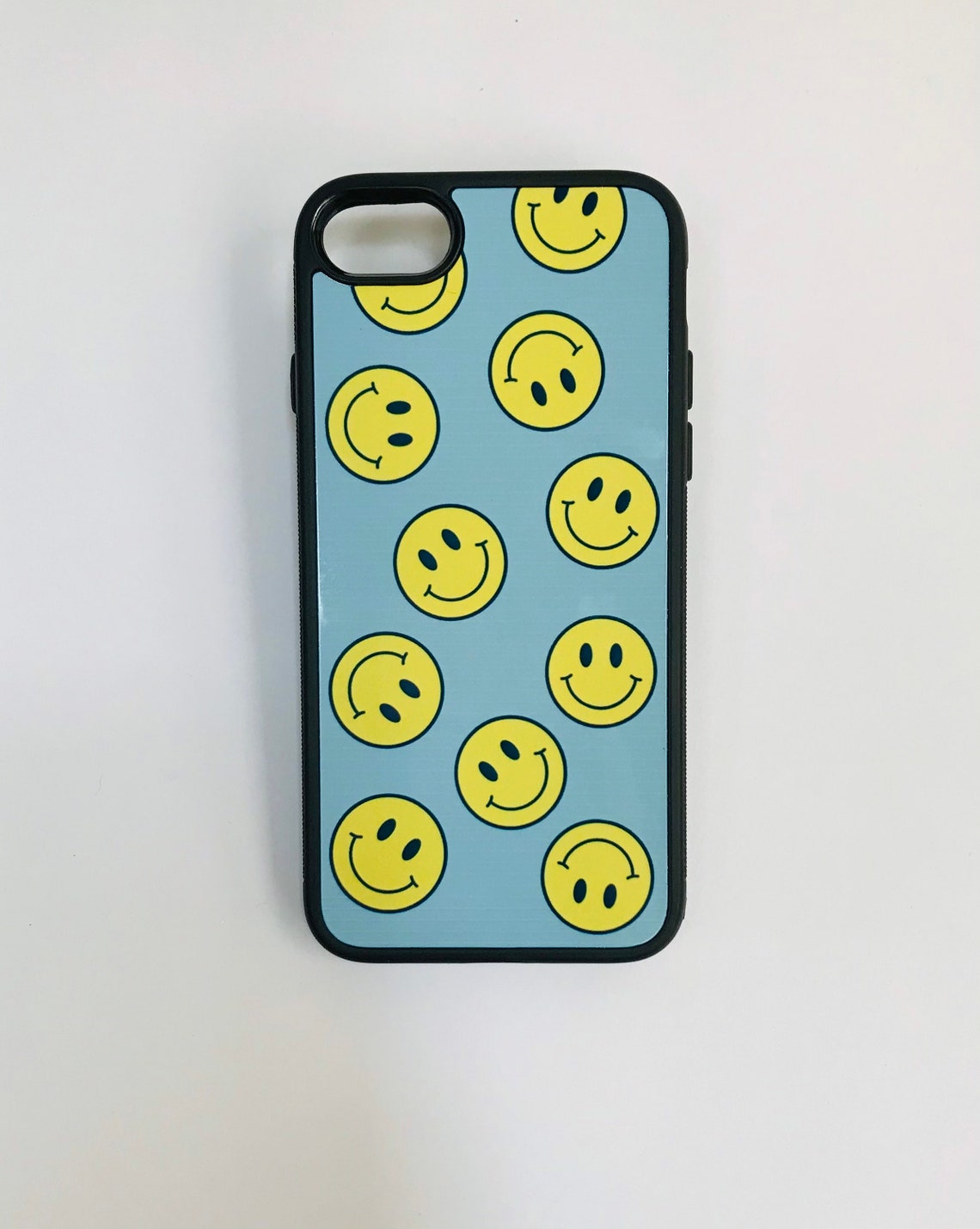 Smiley faces phone case Happy trendy phone case iPhone 7 8 Etsy