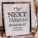 Graduation My Next Chapter Starts at Sign PRINTABLE Party Decorations ...