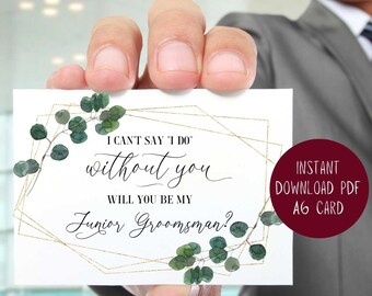 Will You Be My Junior Groomsman Card for Junior Groomsman - Etsy Australia