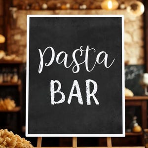 Letrero de barra de pasta para imprimir, letrero de graduación, decoración para fiesta de graduación, letrero de mesa, pizarra