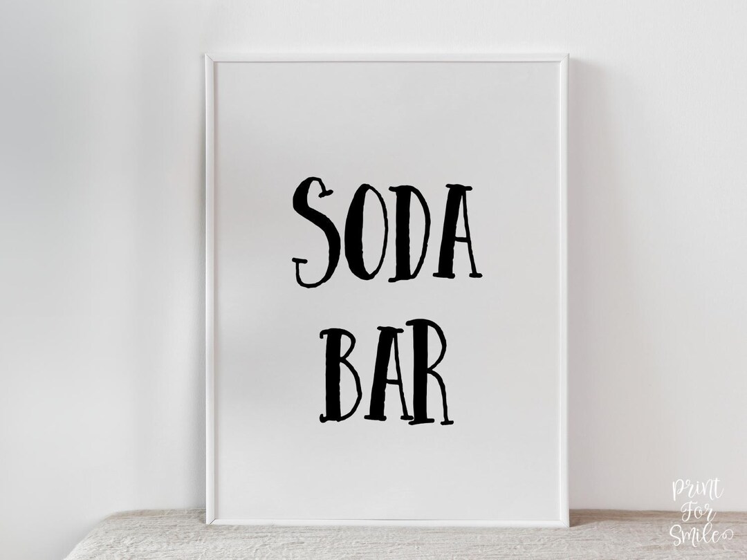 PRINTABLE Soda Bar Sign, Graduation Sign, Party Decorations, Table Sign